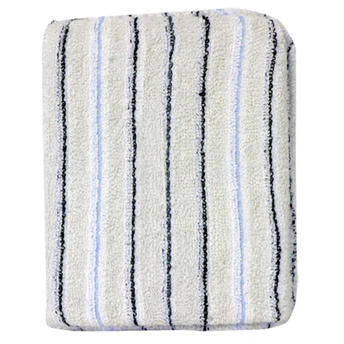 SM Arnold Wax & Polish Terry Applicator Pad - Standard, White/Stripe
