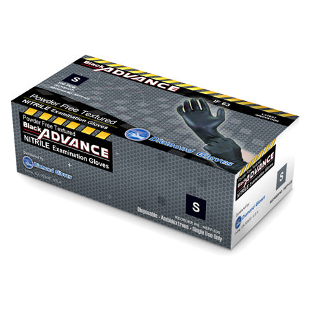 Diamond black gloves Large