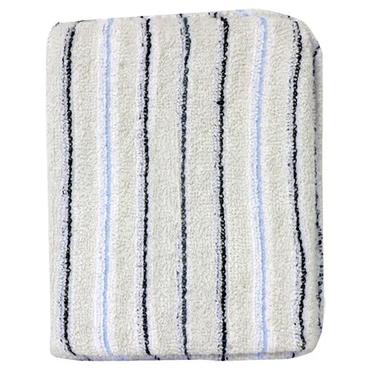 SM Arnold Wax & Polish Terry Applicator Pad - Standard, White/Stripe